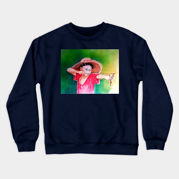 slingshot Crewneck Sweatshirt by indopromo7